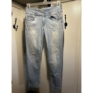 Wax Jeans Butt I Love You Butt Shaping Skinny Blue Denim Stretch Size 13